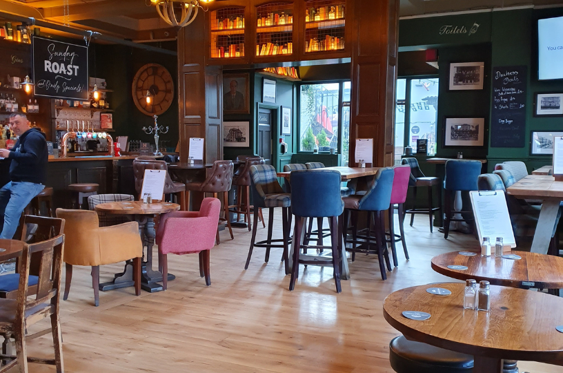 Interior Photo of the Duchess Hammersmith- To Advertise Weekly Events At The Pub.