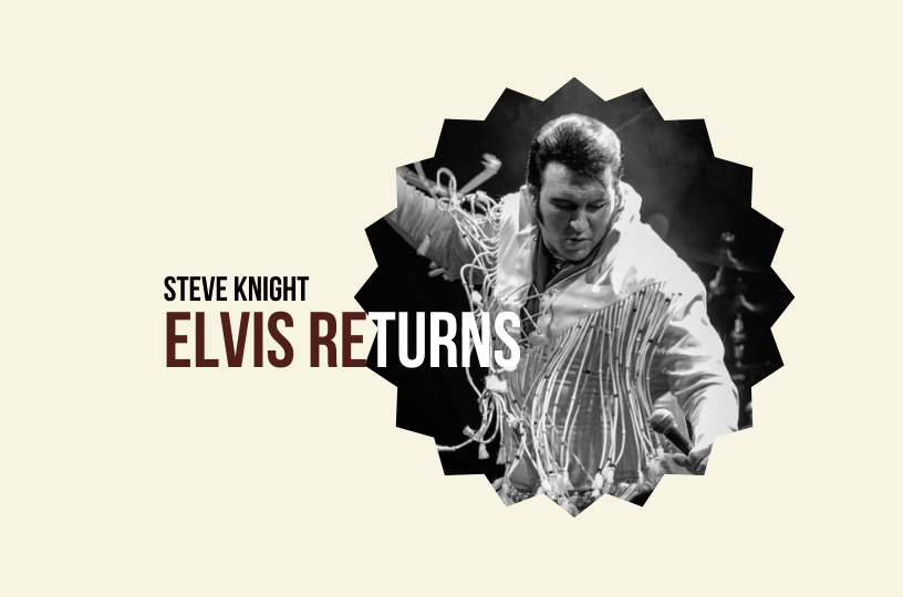 Steve Knight performing as Elvis Presley